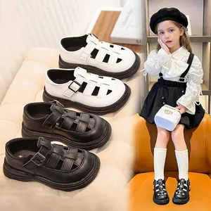 Sandali da Gladiatore per Bambini 2024 Estate Nuovi Ragazzi Ragazze Intrecciati Traspiranti Scarpe Romane Moda Casual Sandali Piatti