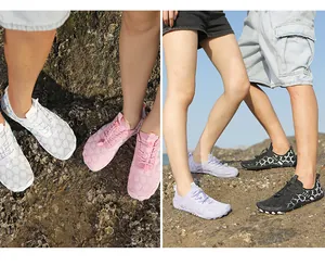 Vista dettagliata di scarpe da scoglio traspiranti ad asciugatura rapida per uomo e donna