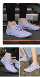 Scarpe da scoglio lavanda traspiranti per palestra e ambienti esterni rocciosi