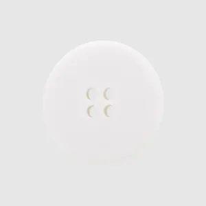 Premium minimalist white four-hole eco-friendly button for cotton and linen clothes