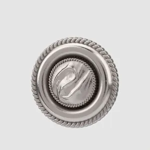 Retro Round Metal Shank Buttons For Suits Coats High End Antique Silver Alloy Hand Sewn Sewing Accessories Buttons