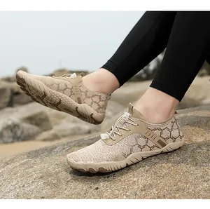 Scarpe da scoglio traspiranti per escursioni in acqua con suola in gomma antiscivolo