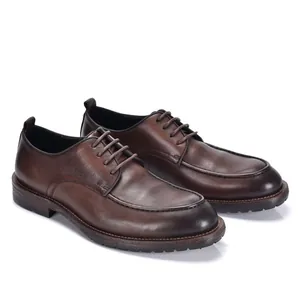 Zapatos de vestir de cuero marrón para hombre de estilo británico de negocios