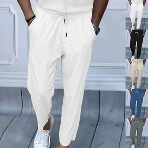 Pantalon décontracté en velours côtelé pour homme, jambe droite, plusieurs coloris
