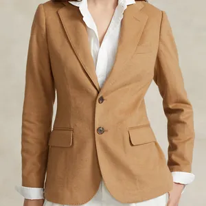 Botones de nuez de palma natural de lujo para sastrería de blazers de alta calidad