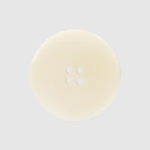 Elegant natural ivory white corozo button for premium men's suits with four holes