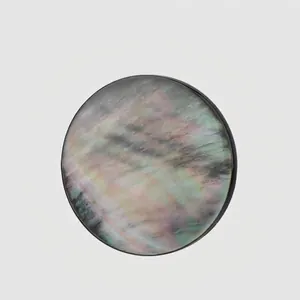 Natural Black Lip Mother Of Pearl Buttons Round Iridescent Shell Buttons For Silk Chiffon Dress Decoration Sewing Craft