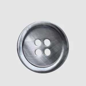 Natural Trochus Shell 4-Hole Round Buttons High-Grade Pearl Lustre Buttons For Suit Overcoat Sweater Clothing Accessories
