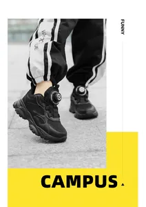 Detail view of breathable black kids sneakers with adjustable dial lace system