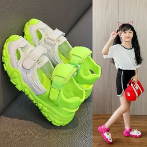 Stylish breathable mesh kids sports sandals for summer beach and outdoor activities