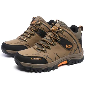 Botas de senderismo de caña alta profesionales para hombre con suelas antideslizantes.