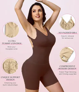 Vista detallada de la faja moldeadora sin costuras con control de abdomen completo