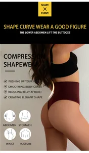 Detailansicht der Tanga mit hoher Taille zur Bauchkontrolle und für einen Push-up-Effekt