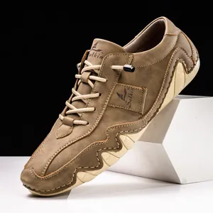 Chaussures Décontractées pour Hommes Salkin Semelle Poulpe Respirant Cuir Microfibre Style Martin Sneakers à la Mode