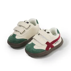 Zapatillas de deporte transpirables para bebés y niños pequeños con velcro cómodas