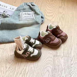 Baby Toddler First Walker Shoes Soft Sole Breathable Mesh Board Shoes For Boys And Girls Autumn Patchwork Casual Baby Shoes