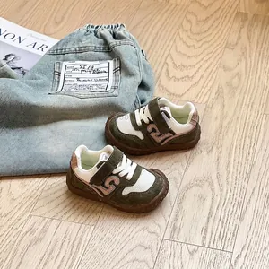 Toddler boys girls breathable mesh walking shoes with soft soles and velcro straps