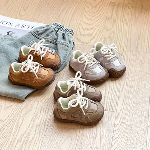 Kleinkind Lauflernschuhe Mikrofaser-Leder Weiche Sohle Lässige Sneaker Für Jungen Mädchen Säuglinge Frühling Herbst Outdoor Flache Schuhe