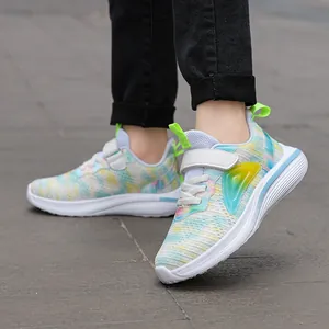 Vibrant and lightweight breathable mesh running sneakers for girls, perfect for 6-12 years
