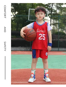 Young boy athlete wearing breathable basketball shoes with rotating buckle closure