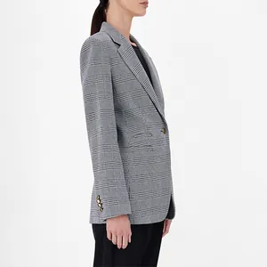 Professional blazer featuring vintage Japanese brass metal buttons.