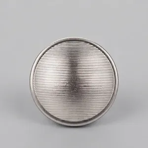 High End Brass Metal Buttons Vintage Ribbed Dome Shank Fasteners For Coats Jackets Blazers Suits Decorative Apparel Sewing Supplies