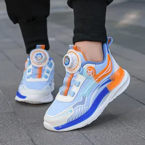 Wasserdichte Sportschuhe für Jungen mit praktischem orangefarbenem Drehverschluss