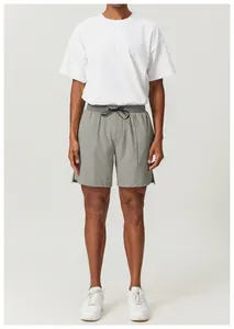 Camiseta de algodón blanco holgada para hombre, ideal para deporte casual y city walk