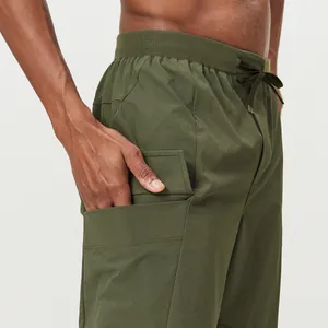 Pantalon cargo de randonnée séchage rapide pour hommes avec taille élastiquée