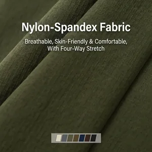 Gros plan sur le tissu en nylon spandex extensible 4 directions respirant pour pantalon outdoor