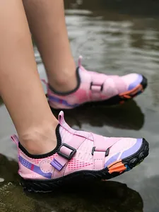 Unisex Kids Quick-Dry Aqua Shoes Outdoor Non-Slip Wading Shoes Lycra Rubber Sole Beach Snorkeling Fishing Footwear For Men Women