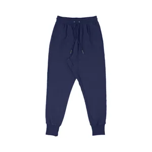 Navyblaue Herren-Jogginghose mit Kordelzug und gerippten Bündchen