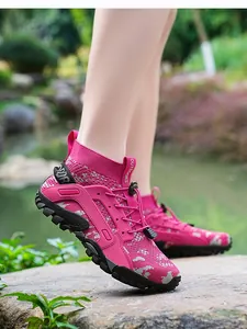 Damen Herren Atmungsaktiv Mesh Wanderschuhe Outdoor Rutschfest Gummisohle Watschuhe Für Strand Camping Trekking Angeln