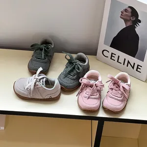 Zapatos de Skate para Niños y Niñas Zapatillas Casuales de Cuero de Microfibra Suela Blanda Zapatos Deportivos de Otoño