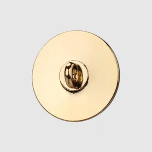 Premium polished golden metal shank button made of zinc alloy for clothing garments
