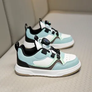 Breathable kids board shoes with convenient rotary buckle for boys and girls ages 6-12
