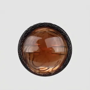 High End Retro Resin Buttons Round Marble Amber Decorative Buttons For Coat Suit Jacket Shirt Clothing Accessories