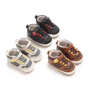 Lässige Lauflernschuhe mit weicher Sohle in drei Farben für Jungen im Alter 0-1 Jahr