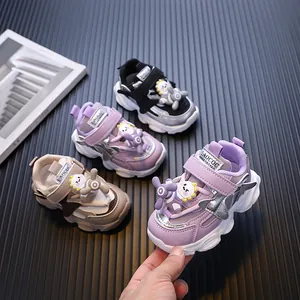 Kleinkind Cartoon Turnschuhe Für Kinder Atmungsaktives Mesh Patchwork Schuhe Mit Rotierendem Propeller Spaß Dad Style Lauflernschuhe