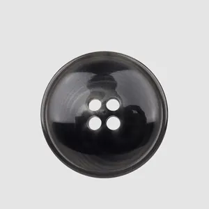 Boutons en Résine Écologiques à Quatre Trous de Haute Qualité avec Motif en Spirale Boutons Ronds pour Costume Manteau Pardessus Coupe Vent Vêtement DIY Accessoire Décoratif