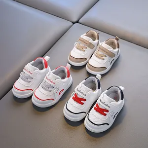 Breathable mesh baby sneakers for toddlers aged 1-3 with soft anti-slip soles.