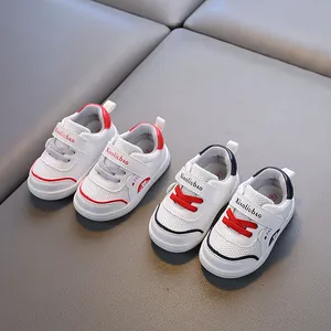 Breathable mesh toddler walking shoes with soft non-slip soles for boys and girls aged 1-3
