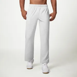 Men's loose fit light grey cotton sweatpants for casual athletic wear and lounging