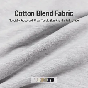 Gros plan sur la texture du tissu en mélange de coton gris pour sweat-shirt à capuche sport.