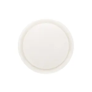 Minimalist round white cream-style decorative button for high-end apparel garments