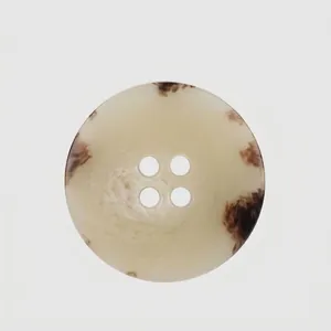 High-end Japanese Style Urea Resin Buttons Marble Texture Tortoise Shell Design Round Rectangular Buckles For Overcoat Sewing Craft