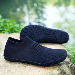Heren Blote Voeten Schoenen Brede Neus Minimalistische Trailrunning Sneakers Ademend Mesh Antislip Rubberen Zool Outdoor Schoenen