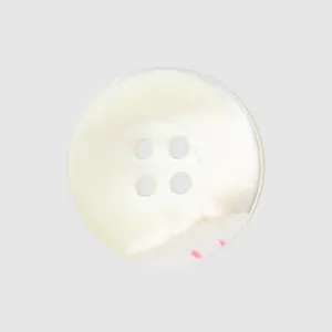 Natürlicher weißer Perlmuttknopf mit 4 Löchern für hochwertige Modedesign-Dekoration