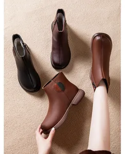 Detailed view showing multiple colors of women's warm winter boots with soft plush lining.