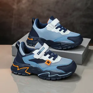 Zapatillas de Correr de Malla Transpirable para Niños Niñas Ligeras Deportivas de Moda Calzado Casual con Cierre Adherente